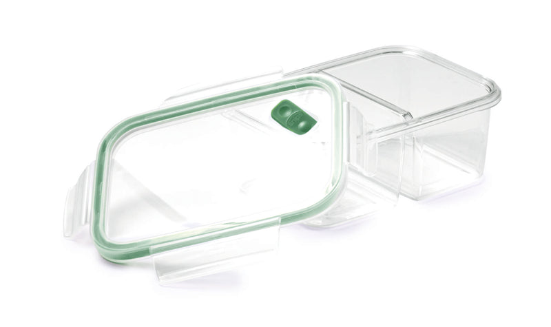 Snips Tritan Renew Airtight Rectangular Lunch Box with two Compartments 800 ml - Al Makaan Store
