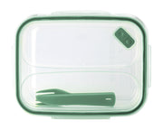 Snips Tritan Renew Airtight Rectangular Lunch Box 1.5 Liter Fork & Knife - Al Makaan Store