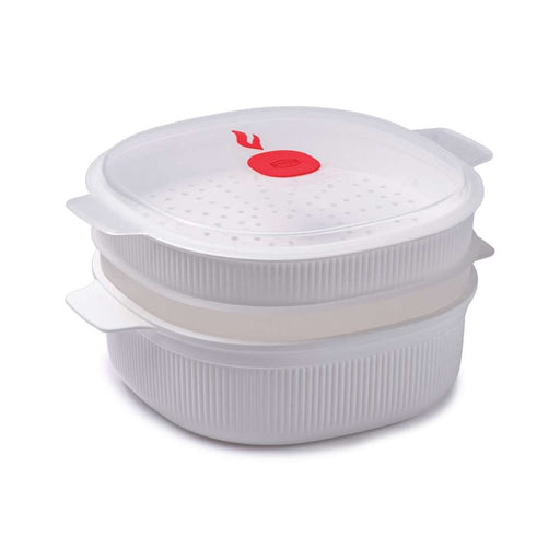 Snips White Microwave Dish Steamer 4 Liter - Al Makaan Store