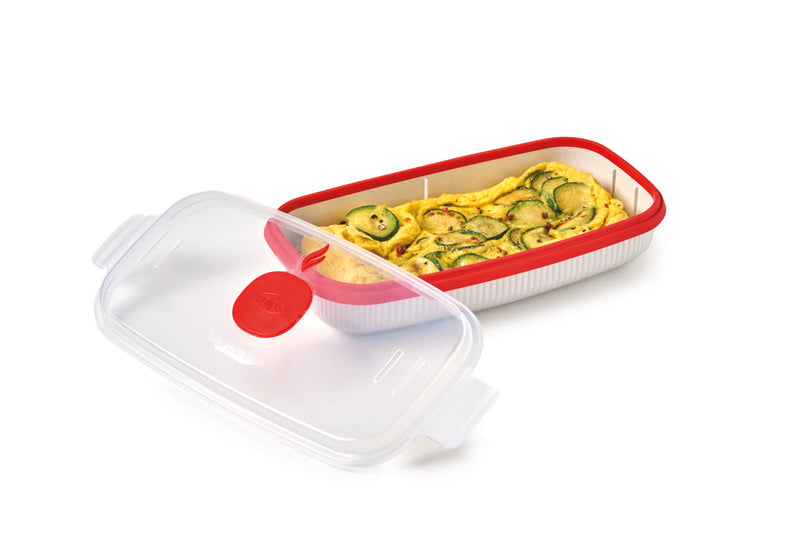 Snips White Microwave Egg Poacher & Omelette Maker 750 ml - Al Makaan Store