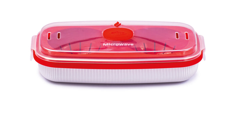 Snips White Microwave Egg Poacher & Omelette Maker 750 ml - Al Makaan Store