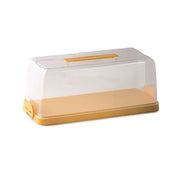 Snips Transparent & Yellow Plumcake Keeper 34.4 cm - Al Makaan Store