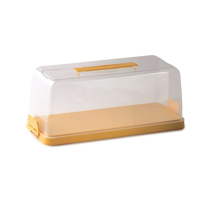 Snips Transparent & Yellow Plumcake Keeper 34.4 cm - Al Makaan Store