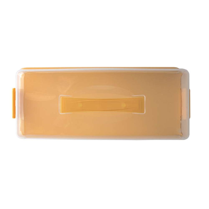 Snips Transparent & Yellow Plumcake Keeper 34.4 cm - Al Makaan Store