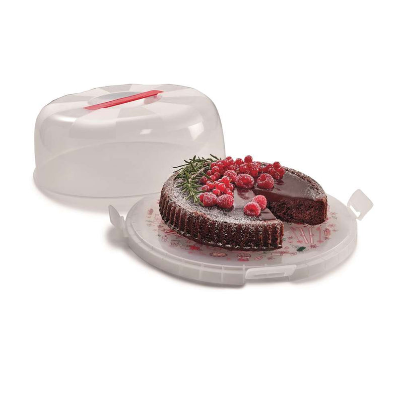 Snips Delice White with Decoration Cake Holder 28 cm x 9 cm - Al Makaan Store
