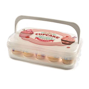 Snips Vintage White Cupcake Holder & Carrier 7 Liter - Al Makaan Store