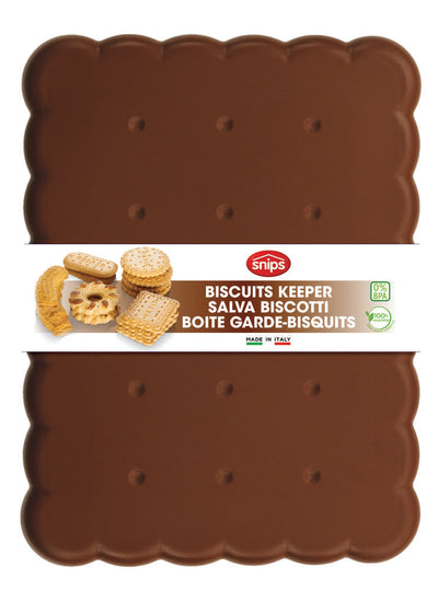 Snips Rectangular Brown Biscuit Saver 2.7 Liter - Al Makaan Store