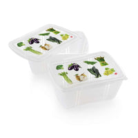 Snips 2 Pieces Fresh Rectangular Container 2 Liter Set - Al Makaan Store