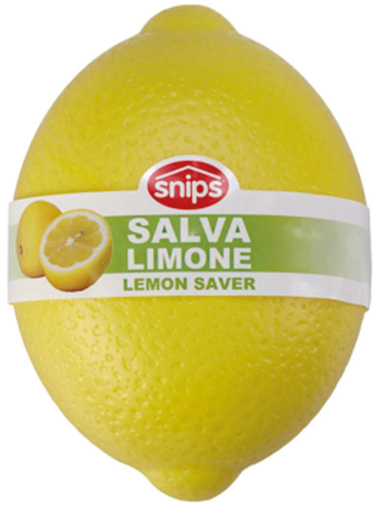 Snips Polystyrene Transparent Yellow Lemon Keeper 12 cm x 9.5 cm x 9 cm - Al Makaan Store