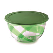 Snips Polystyrene Green Salad Bowl with Lid  23.5 cm - Al Makaan Store