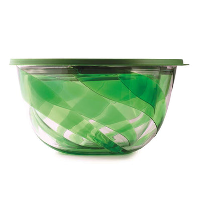 Snips PS 2 Pieces Salad Bowl 5 Liter and 3 Liter with lids 2 in 1 Set - Al Makaan Store