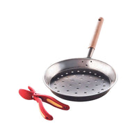 Snips Iron Pan & Chestnut Cutter Set 52.5 cm x 26.5 cm x 3.7 cm - Al Makaan Store