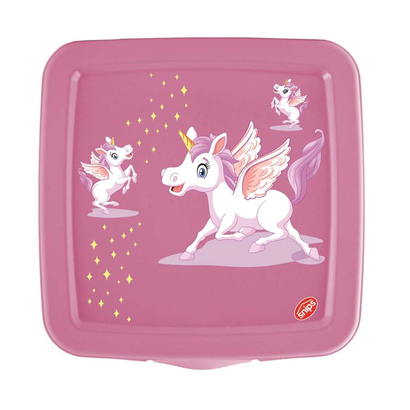 Snips Unicorn PP Pink Sandwich Box 500 ml - Al Makaan Store