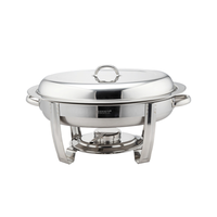 Sunnex Stainless Steel Regal Oval Chafer 5.5 L - Al Makaan Store