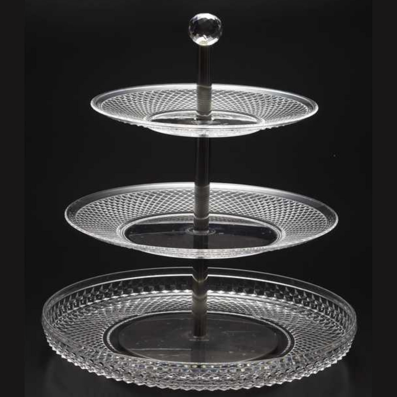 Vague Diamond Acrylic 3 Tier Sweet Set - Al Makaan Store