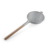 Stainless Steel Strainer with Wooden Handle - Al Makaan Store