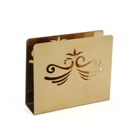 Golden Napkin Tissue Holder Moustache Design - Al Makaan Store