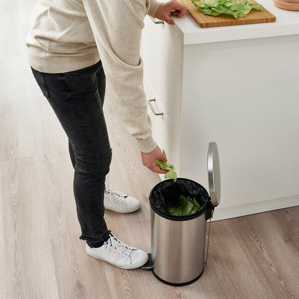 Vague Stainless Steel Pedal Bin 12 Liters - Al Makaan Store